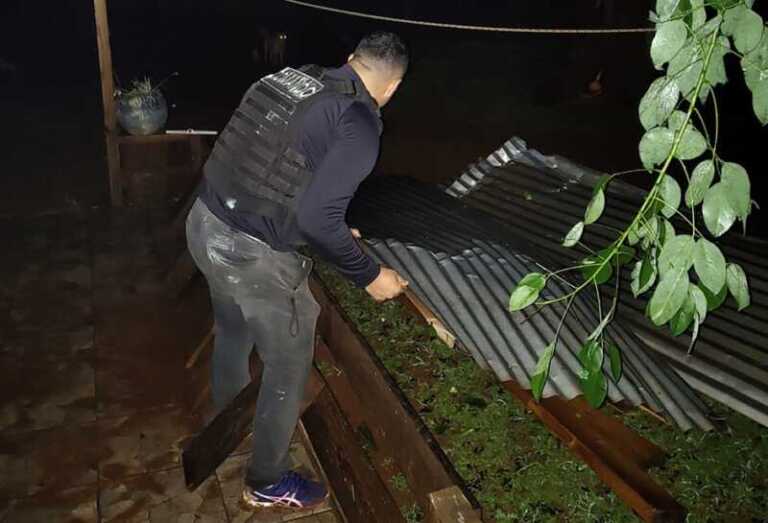 Temporal en el norte de Misiones: cerca de 40 casas afectadas y 120 hectáreas dañadas por el granizo