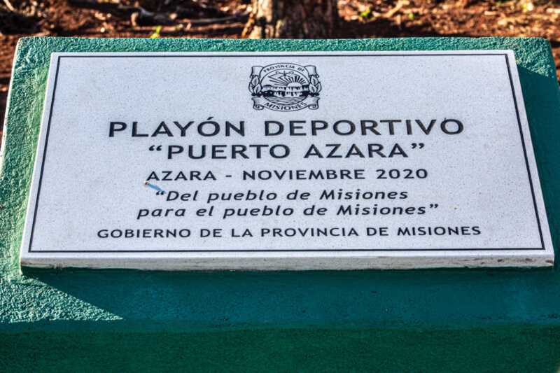 Inauguraron un playón deportivo en Puerto Azara 1 02 Playon deportivo Puerto Azara