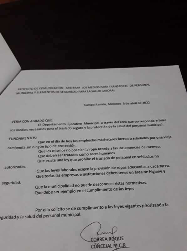 De forma insalubre: así son trasladados empleados municipales en Campo Ramón 3 278011943 1395218414276791 2991312800674800921 n