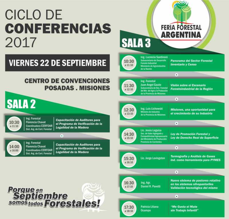 La Feria Forestal vuelve a presentar el ciclo de conferencias con reconocidos profesionales 1 CICLO DE CONFERENCIAS VIERNES 22