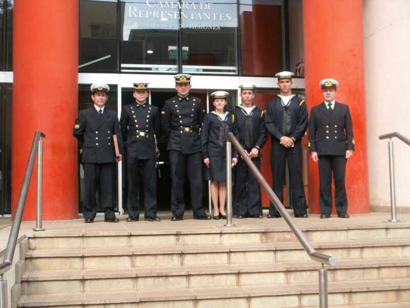 Camara de Representantes de Izquierda a derecha SIEL Alfonzo Diego cadetes Leiva Martin Gonzalez Federico Aspirantes Aquino Saucedo Rodriguez y el SPFU Ortiz Alejandro