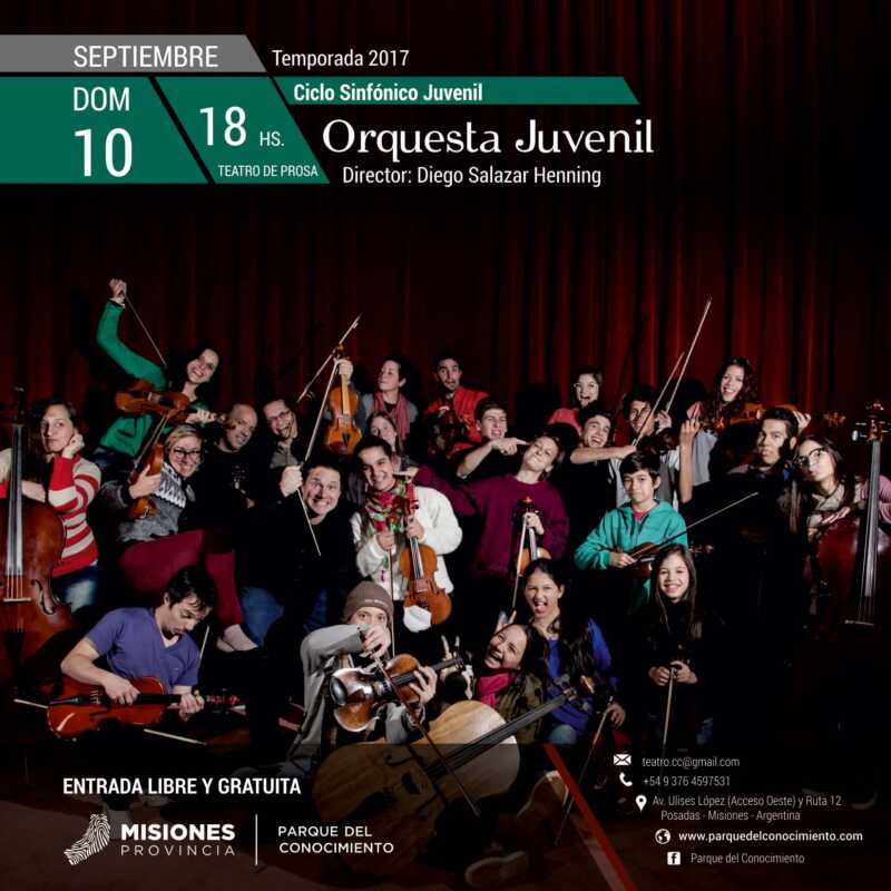 Ciclo Sinfonico Juvenil ORQUESTA JUVENIL DOM 10 SEPT afiche