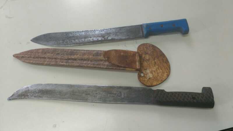 Comando Oeste detenidos machetes1
