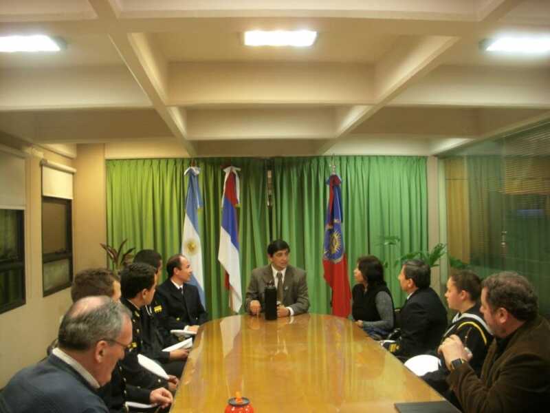 Con el senor Intendente Joaquin Losada