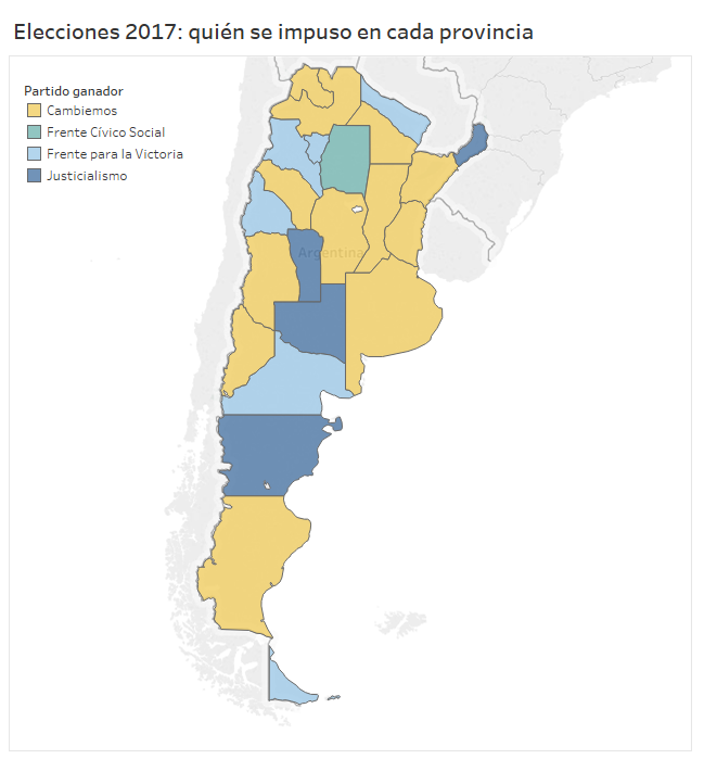 Así quedó el nuevo mapa político del país