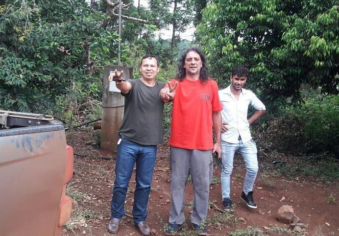 Diputado Sereno con el convencional del PAyS en San Pedro Osmar Vieira