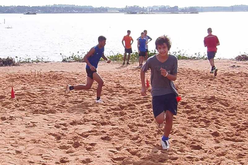 Entrenamiento en la playita 1