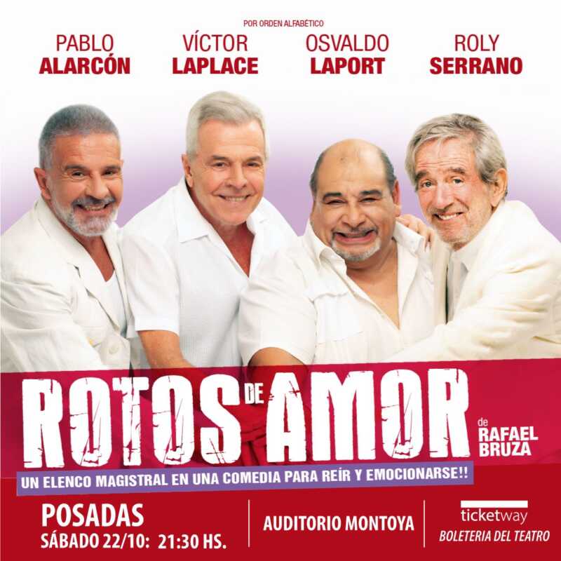 Con un elenco de lujo llega al Montoya "Rotos de amor" 1 FEDD
