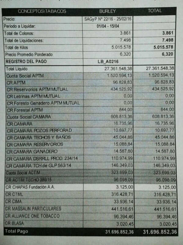 Pagan a productores tabacaleros más de 31 millones de pesos 1 FET
