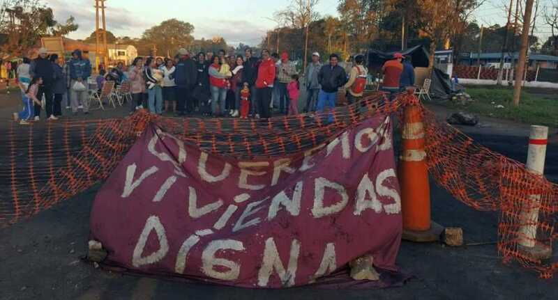 Familias del barrio Santa Cecilia