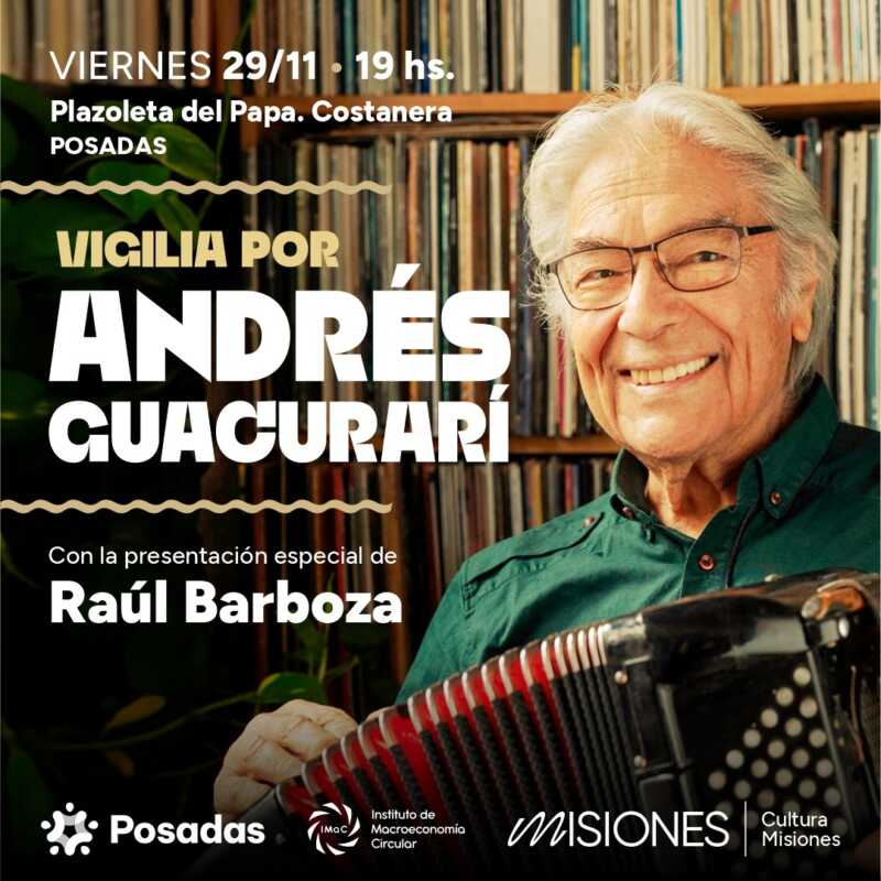 Posadas: la “Vigilia por Andresito” ya tiene a sus artistas 2 Flyer VIGILIA