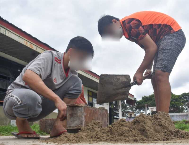 Internos menores fabricaron ladrillos para construir un aula 3 IMG 20211127 WA0004