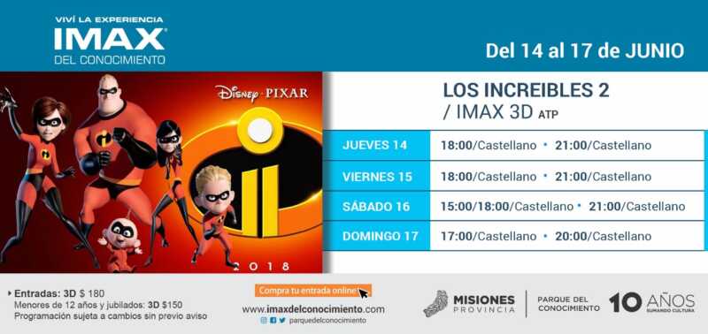 Los Increíbles 2: la familia heroica llega al IMAX del Conocimiento 1 INCREIBLES
