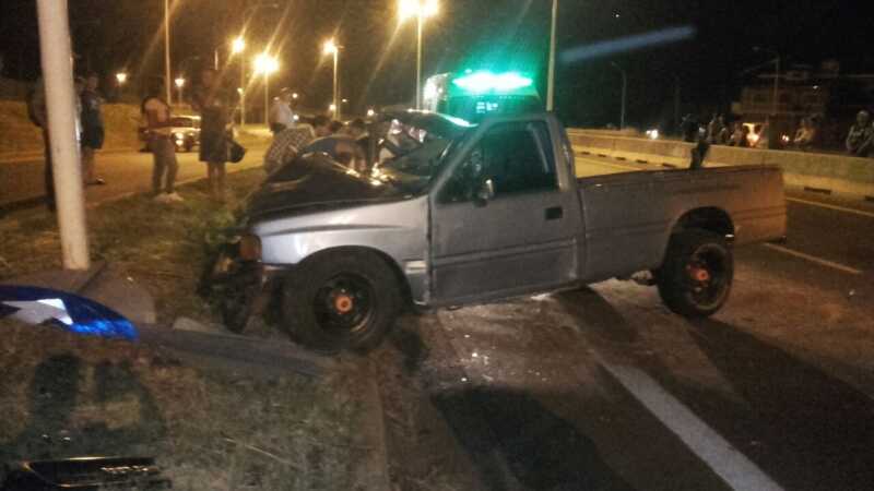 Garupá: conductores ebrios dejaron daños materiales en sendos hechos viales 1 ISUZU.2