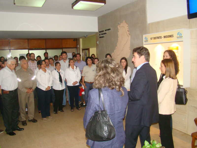 Iguacel con personal del 15° Distrito Misiones de la DNV