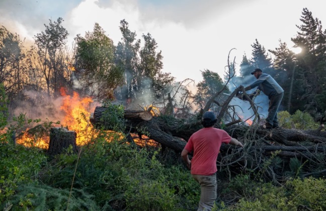 Impactantes imágenes de los incendios en la Patagonia 6 JJJ 5