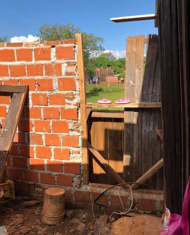 La casa de la familia Merzek quedo destruida