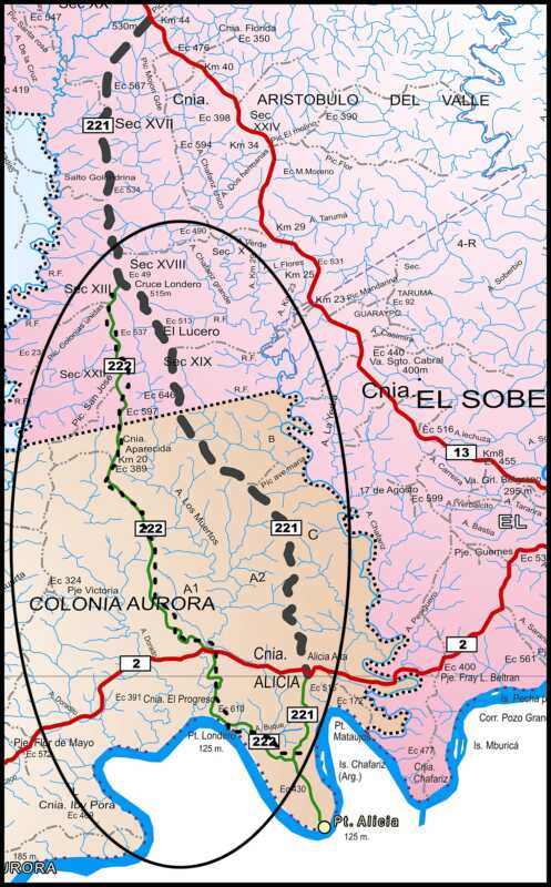 Mapa ubicacion RP 222