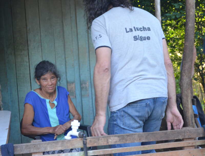 Santo Pipó: militantes del PAyS construirán baño para mujer discapacitada, con materiales que proveyó el Iprodha 2 Maria Morel de Santo Pipo tendra su bano instalado