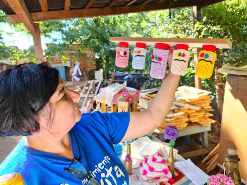 Militantes del PAyS y del Evita en barrio El Porvenir