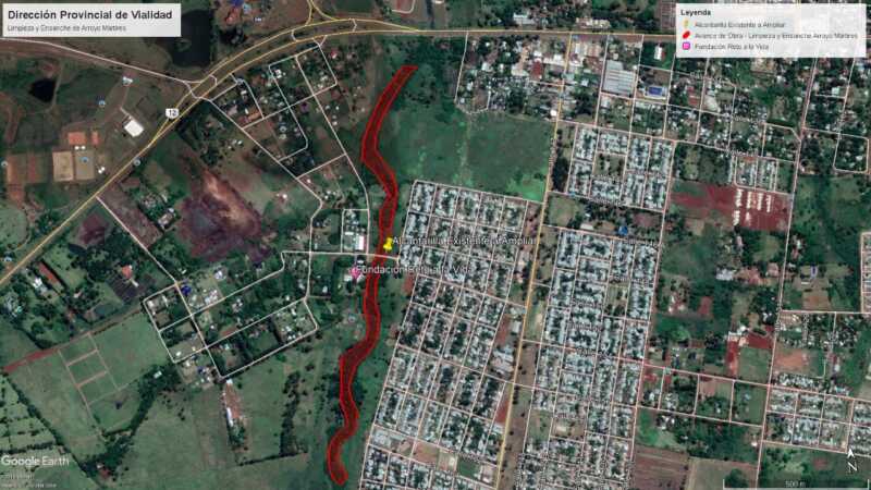 Plano saneamiento Martires