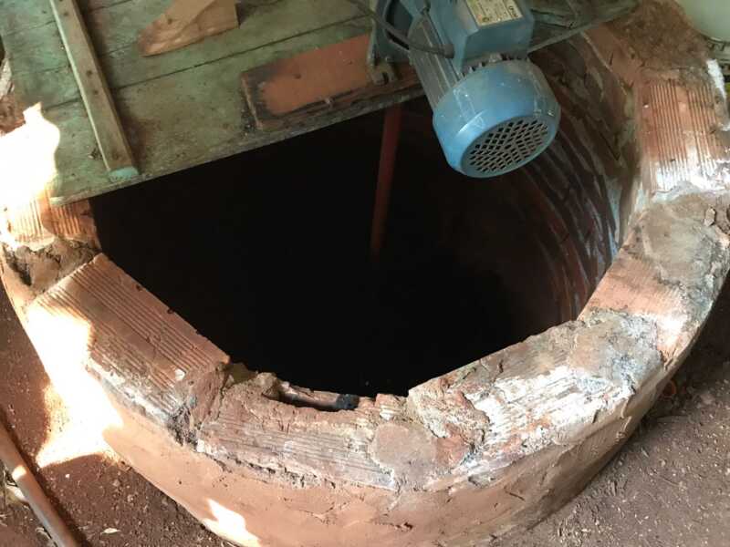 Pozo seco de la Escuela de Picada Progreso