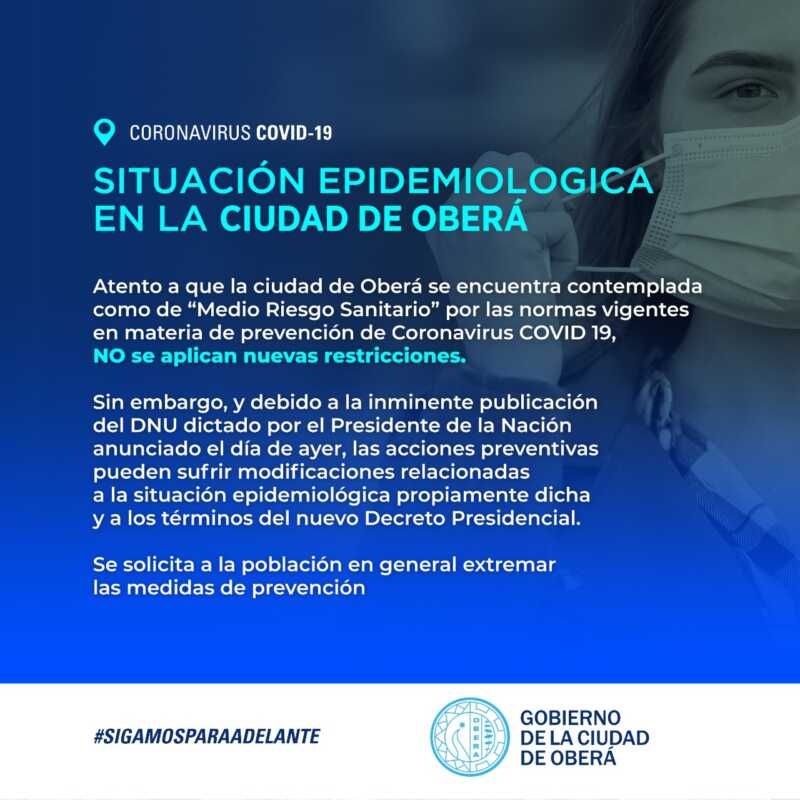 Situacion Epidemiologica en Obera