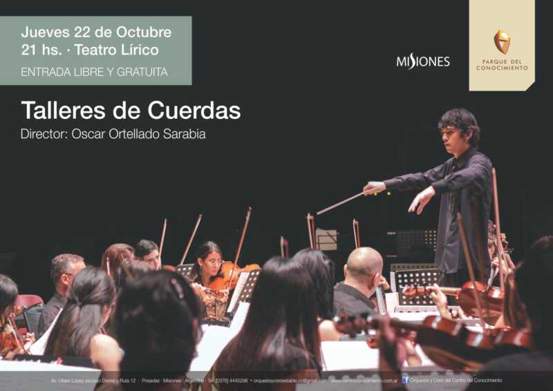Talleres de Cuerdas Oscar Ortellado 22 octubre afiche