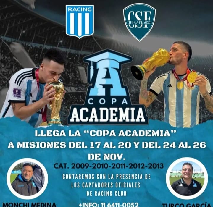 La Copa Academia desembarcará por primera vez en Misiones 2 WhatsApp Image 2023 11 03 at 16.56.07 1