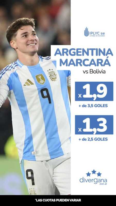 Eliminatorias: Argentina recibe a Bolivia y se puede apostar con Divergana 1 WhatsApp Image 2024 10 15 at 09.51.39