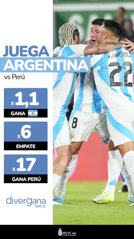 Argentina buscará una victoria ante Perú y se puede apostar con Divergana 1 WhatsApp Image 2024 11 19 at 09.45.59
