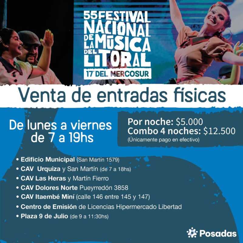 Festival Nacional de la Música el Litoral: cómo y dónde adquirir las entradas 2 WhatsApp Image 2024 12 04 at 11.39.04