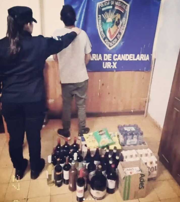 Delincuente fue arrestado en pleno robo: se llevaba un jugo en sobre y 84 cervezas 1 WhatsApp Image 2025 05 27 at 10.24.13