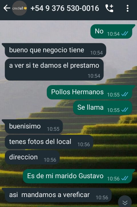 Denuncian que estafadores desde las cárceles ofrecen falsos créditos por Whatsapp 4 efe501c0 c1d3 4391 bcf8 513bd95095b2