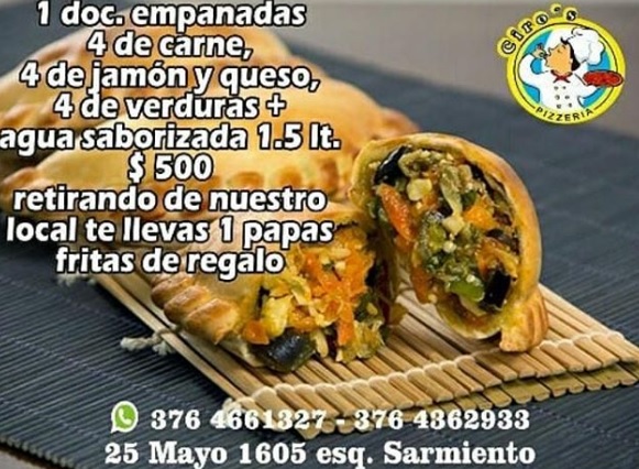 Ciro´s Exquisiteces ofrece las mejores opciones para la cena de este jueves 1 empanada0207