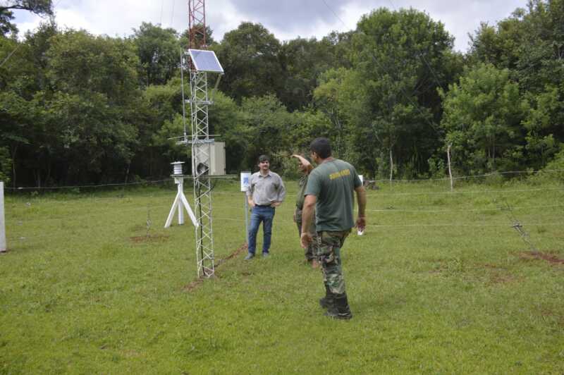 Completaron la instalación de la estación meteorológica en Comandante Andresito 1 estacion andresito 3