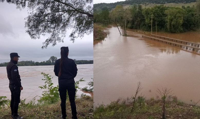 Evacuaciones preventivas por crecida del río Uruguay en El Soberbio y San Javier 1 evacuados