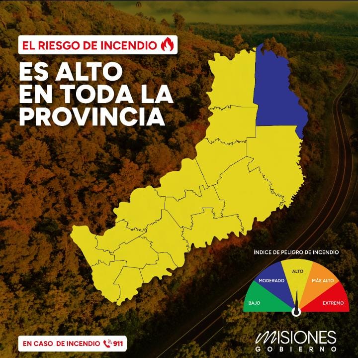 Continúa el alerta por riesgo de incendios en Misiones 1 incendios 2