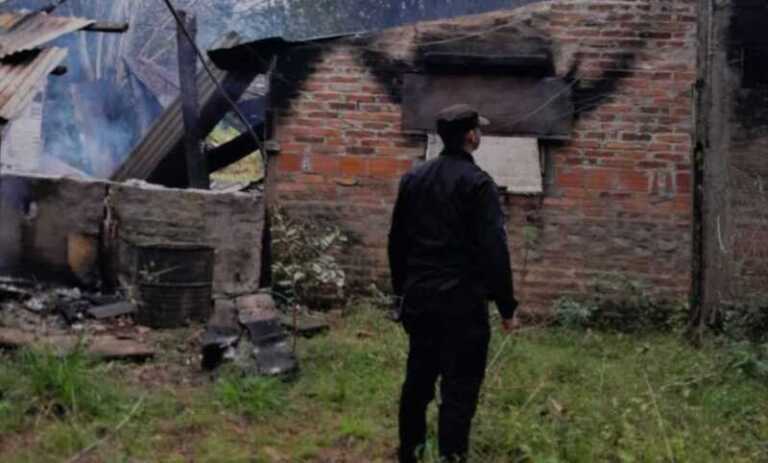Santo Pipó: madre e hijo fueron asistidos tras incendio en su vivienda