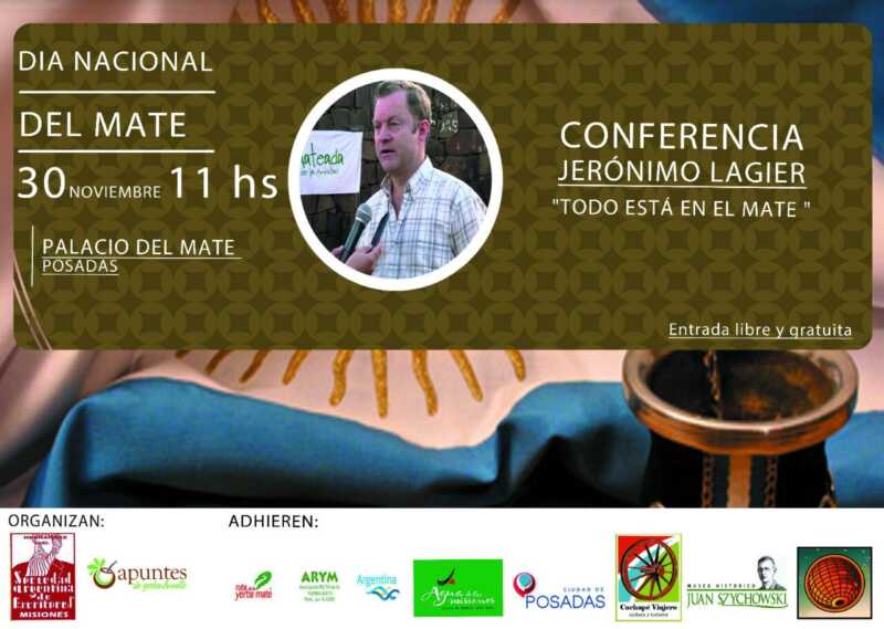 Celebrarán el Día Nacional del Mate con charlas, poesías y paneles de historiadores 2 lagier flyer
