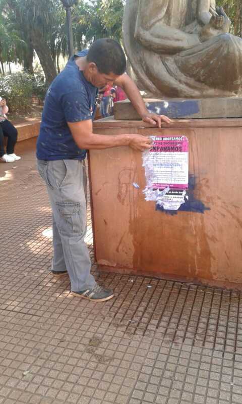 Realizaron tareas de limpieza en espacios públicos 2 limpieza carteles 1