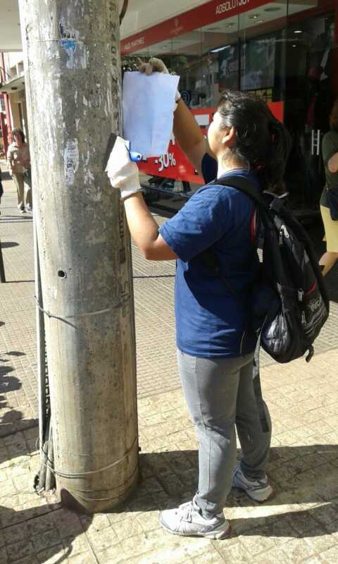 Realizaron tareas de limpieza en espacios públicos 1 limpieza carteles 2