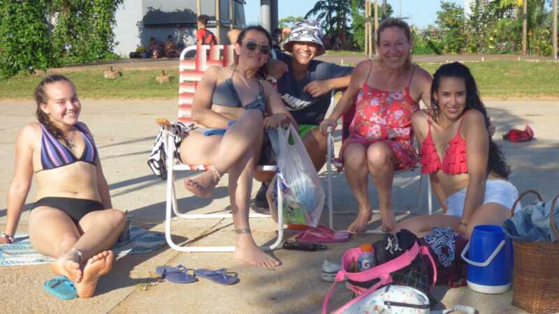 Las playas de Posadas estuvieron repletas en el miércoles navideño 1 mol2