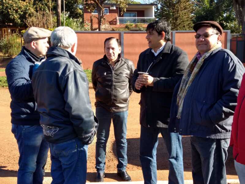 Ejecutan obras viales en la Chacra 74 y el barrio Pellegrini 1 obra2