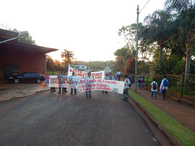 papeleros en protesta