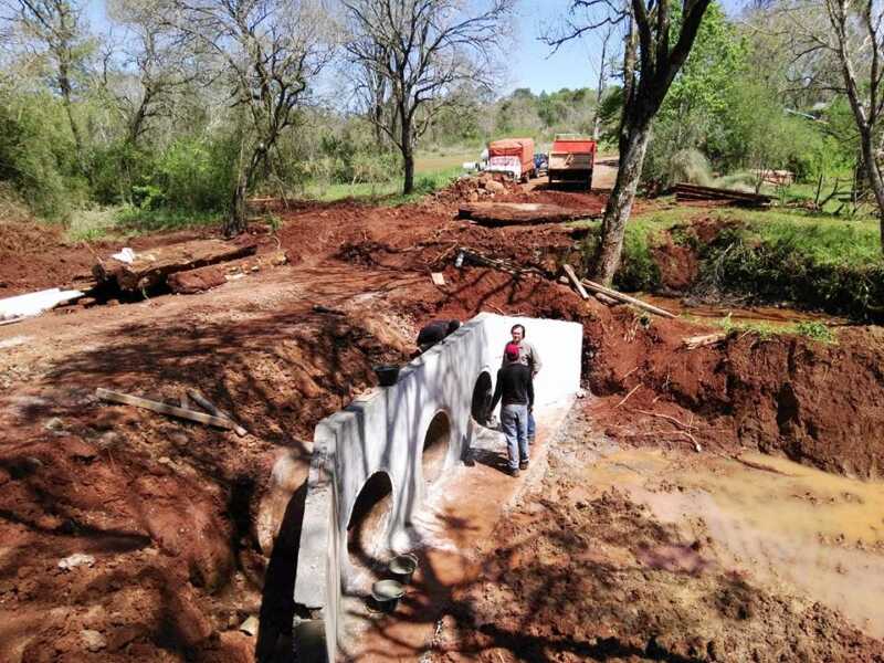 Construyen puentes en Eldorado 1 puente RP 226 VII