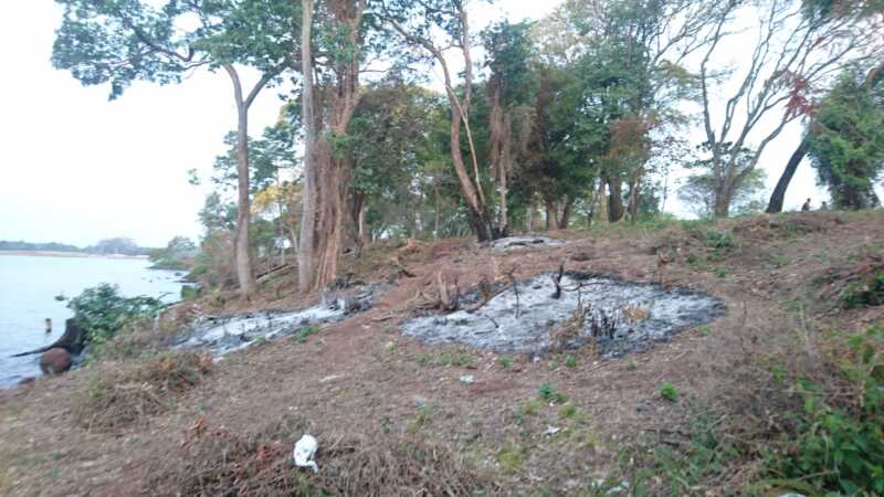 Denuncian crimen ambiental en la costa de Villa Cabello 3 quemas15