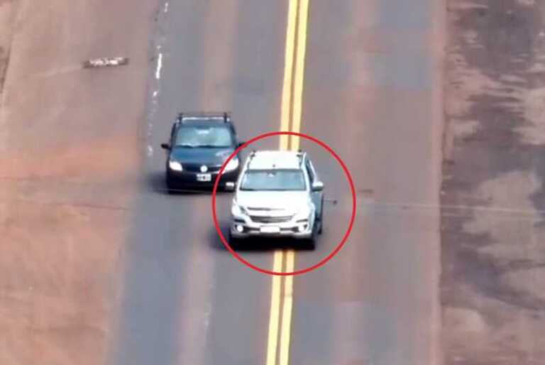 Drones de la Policía detectan maniobras riesgosas en rutas nacionales 12 y 14