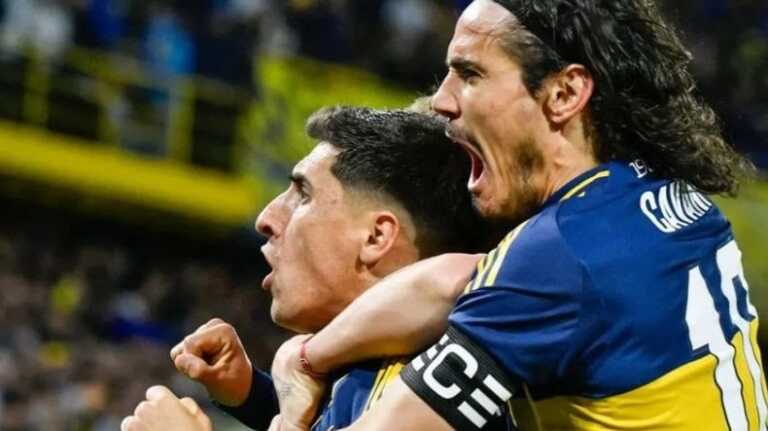 Boca venció a Banfield el día que Cavani volvió al gol
