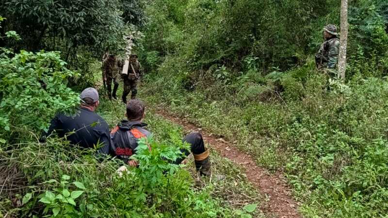 Guardaparques sorprendieron a dos cazadores furtivos brasileños en la Reserva de Biósfera Yabotí 2 CAZADORES 2 1